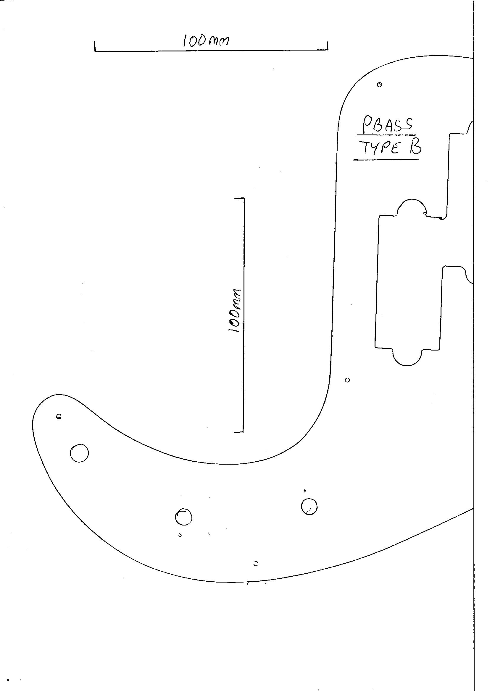Precision bass guitar pickguard white 3 ply scratch plate pick guard PB