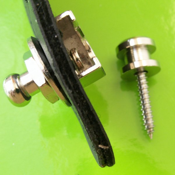 GUITAR STRAP LOCK LOCKING BUTTON QUICK RELEASE CHROME eBay