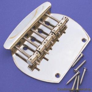 5 STRING CHROME MUSIC MASTER BASS GUITAR BRIDGE B5
