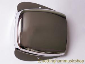CHROME JAZZ BASS BRIDGE AND PICKUP COVER PLATE
