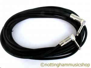 ELECTRIC GUITAR 6M AMP LEAD ANGLED PLUGS AMPLIFIER CORD