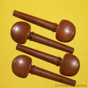 CELLO PEGS SET BROWN 1/4 SIZE