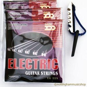 3 SETS ELECTRIC GUITAR STRINGS + FREE +CAPO