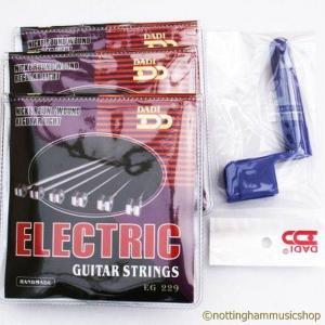 3 SETS ELECTRIC GUITAR STRINGS + FREE WINDER