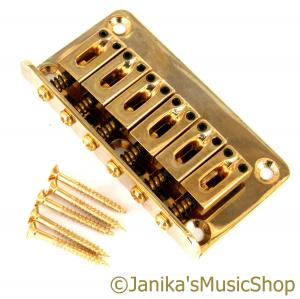 ELECTRIC GUITAR HARD TAIL BRIDGE GOLD 78MM