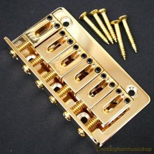 ELECTRIC GUITAR HARD TAIL BRIDGE GOLD