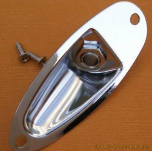 STRATOCASTER JACK SOCKET CHROME ELECTRIC GUITAR