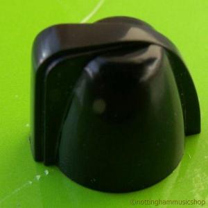 BLACK MINIATURE CHICKEN HEAD KNOB SPLINED SHAFT