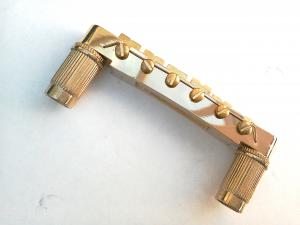 GOLD TUNE-O-MATIC BRIDGE + POSTS FOR LES PAUL ELECTRIC GUITAR
