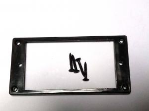 BLACK ELECTRIC GUITAR THICK NECK PICKUP SURROUND  RING FLAT BASE