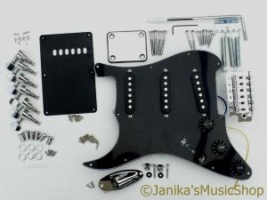 STRATOCASTER GUITAR LEFT HANDED FULL PARTS KIT