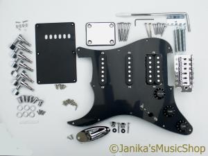 STRATOCASTER GUITAR LEFT HANDED HSS PARTS KIT