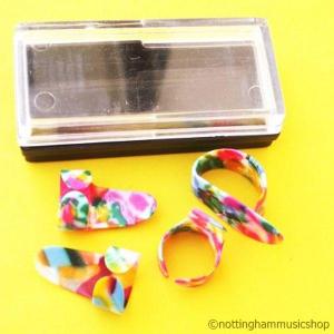 PINK FINGER/THUMB PICKS SET