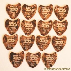 15 GOLD 1.5 FIN PLECTRUMS