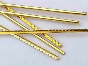 BRASS FRET WIRE 2.3mm CROWN 6 300MM LENGTHS