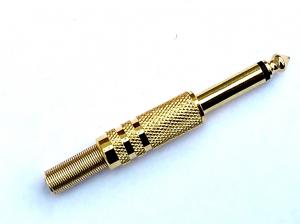GOLD MONO GUITAR 6.35MM JACK PLUG
