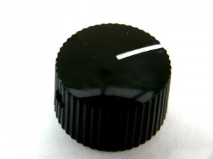 BLACK CONTROL POTENTIOMETER KNOB