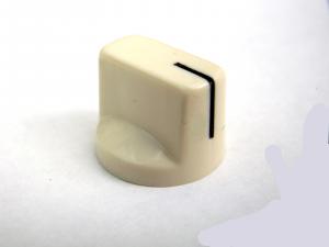 WHITE STOVE TYPE POTENTIOMETER OR ROTARY SWITCH KNOB