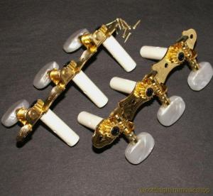 ORNATE GOLD CLASSICAL GUITAR MACHINE HEADS