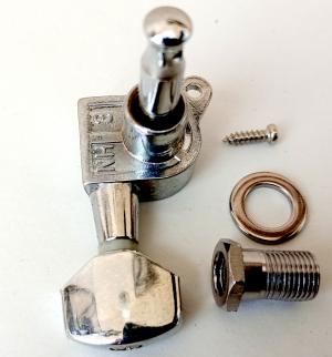 1 CHROME ELECTRIC GUITAR MACHINE HEADS INLINE