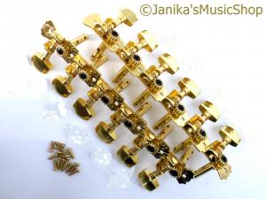 12 STRING ELECTRIC GUITAR MACHINE HEADS GOLD SQUARE TOP