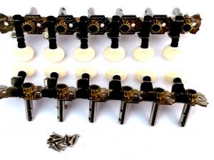 12 STRING GUITAR MACHINE HEADS CHROME SLOTTED
