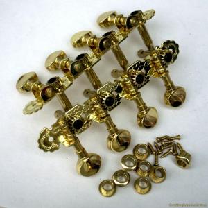 GOLD MANDOLIN MACHINE HEADS 4+4 SET TUNING MACHINES