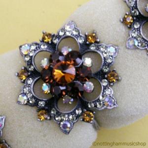 4 NAPKIN RINGS NEW BEAUTIFUL JEWEL ENCRUSTED GEM STONES