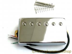 CHROME SPLIT COIL HUMBUCKER BRIDGE PICKUP