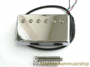 CHROME SPLIT COIL HUMBUCKER NECK PICKUP