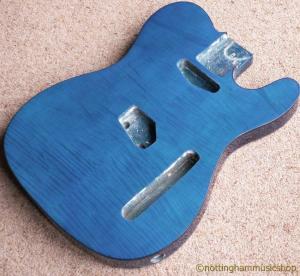 TELECASTER STYLE BODY BLUE FLAME MAPLE