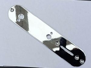 CHROME TELECASTER SWITCH PLATE FENDER SQUIER STYLE BARE CONTROL PANEL B