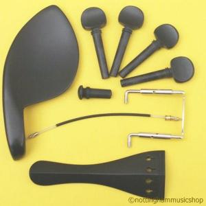 VIOLIN PARTS SET BLACK 1/4