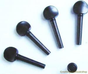 VIOLIN 4 BLACK PEGS + ENDPIN 1/2