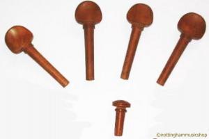 VIOLIN 4 BROWN PEGS + ENDPIN 1/4